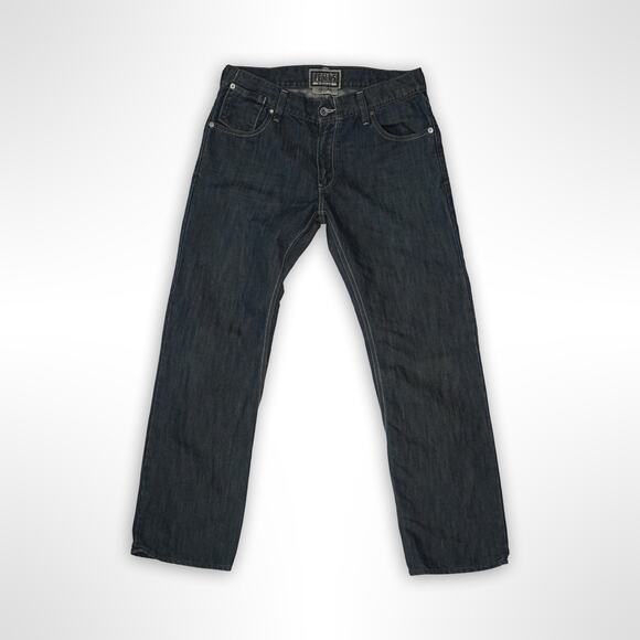 Levi's 514 Flap Pocket Jeans Men's 36x32 Y2K Dark Wash - Picture 1 of 6